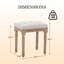 Tabouret de coiffeuse Bronson-132454766