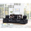 Fauteuil inclinable noir rembourré avec porte-gobelet