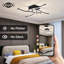 4-Light Black LED Flush Mount