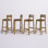 Ensemble de 4 tabourets de bar en bois d'acacia Caudillo