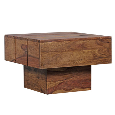 Sira Solid Wood Pedestal End Table