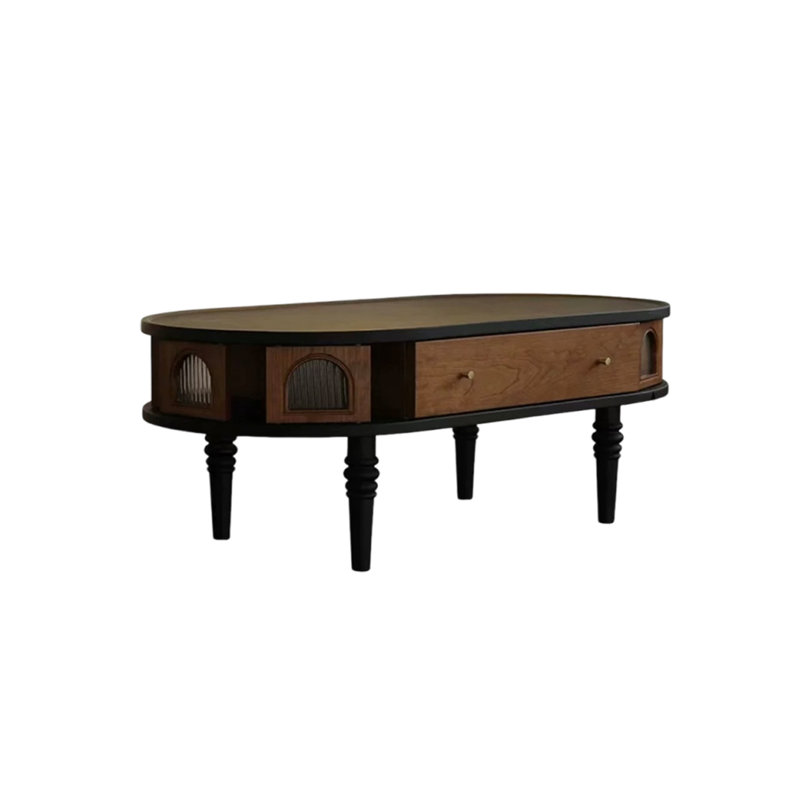 Table basse Ash avec tiroir et rangement