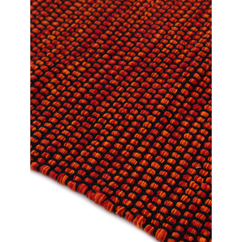 Kilim Mia Hand Woven Flatweave Cotton Red Rug, Rectangle 160 x 230cm