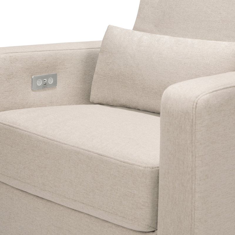 Sigi Sustainable Beach Wood Recliner with USB and Glide Feature