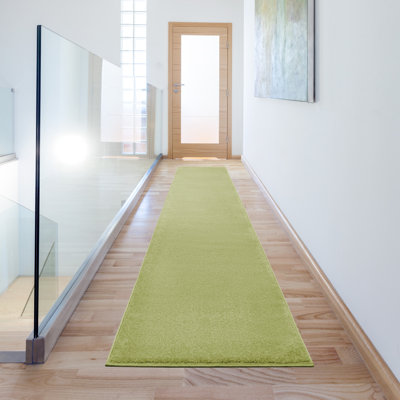 Mullican Sandy Solid Green Easy Care Indoor/Outdoor Area Rug