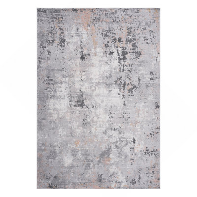 Collection Grey/Multi/Abstract Non-Shedding Living Room Bedroom Dining Home Office Stylish And Stain Resistant Area Rug
