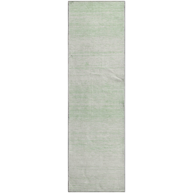 Premium Machine Washable Prisco Mint Rug