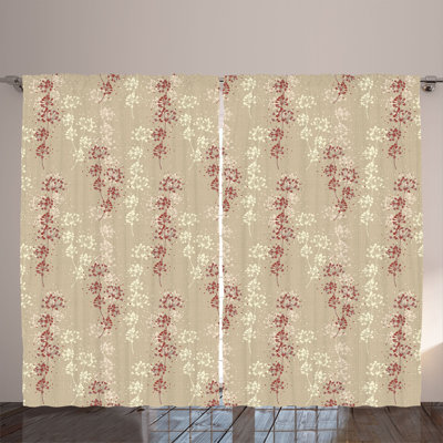 Semi Sheer Curtain Pair