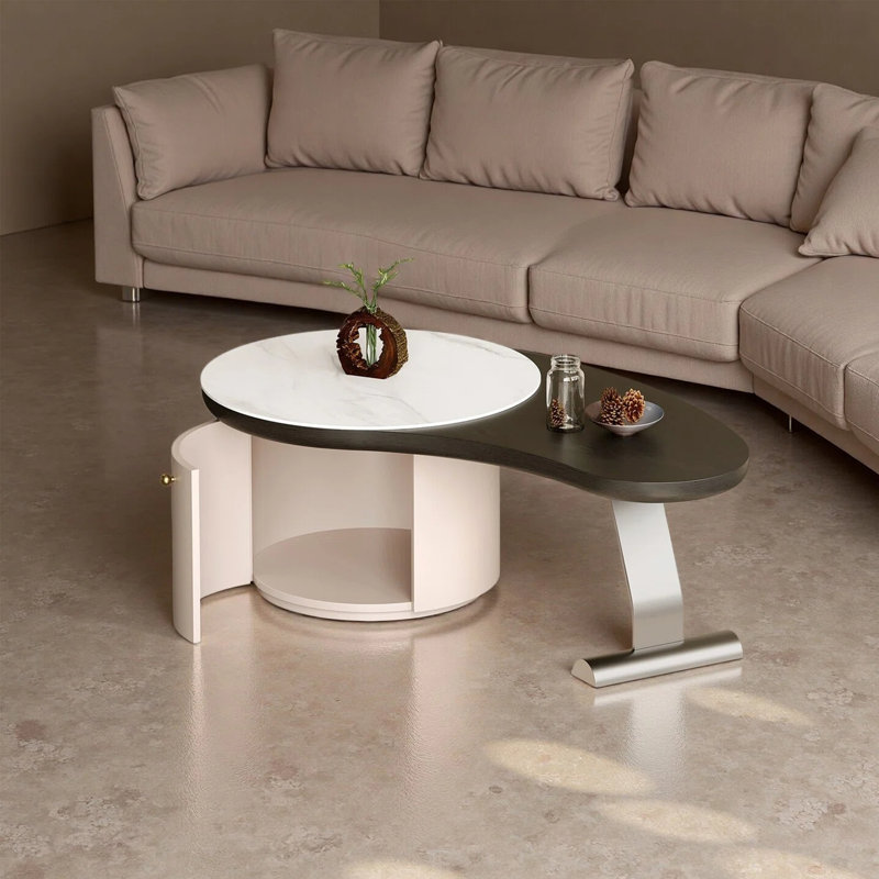 Unique and irregular-shaped coffee table design