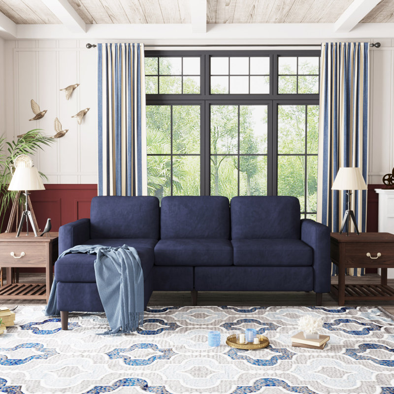 Canapé modulaire réversible avec repose-pieds Karwan