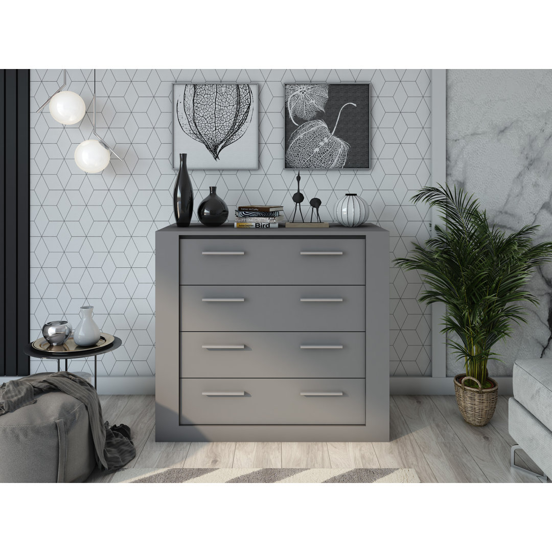 Tengan 4 Drawer 100Cm W Chest Of Drawers