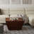 19" Brown Solid Wood Square End Table-1373223762