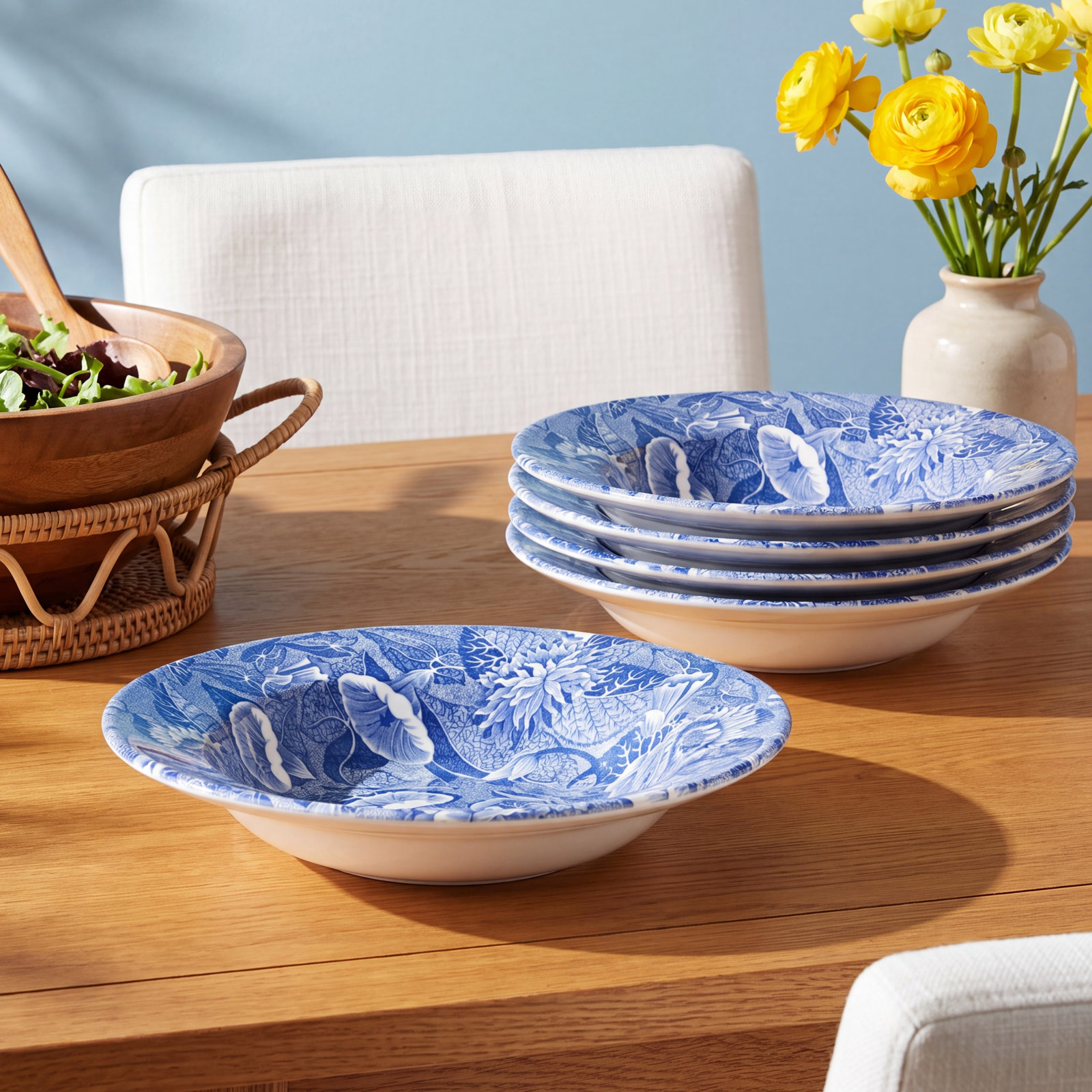 Blue Room Porcelain Pasta Bowl