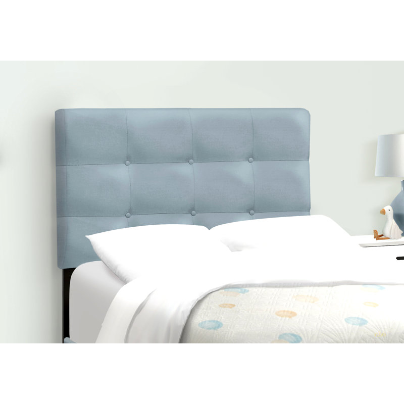 Lit, taille simple, tapissier, chambre à coucher, cadre seulement, jeunesse, adolescent, juvénile, transitionnel, Bleu
