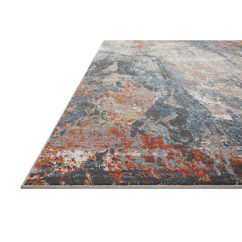 Houten Abstract Indoor Rug, Rectangle 5'3" x 7'8"