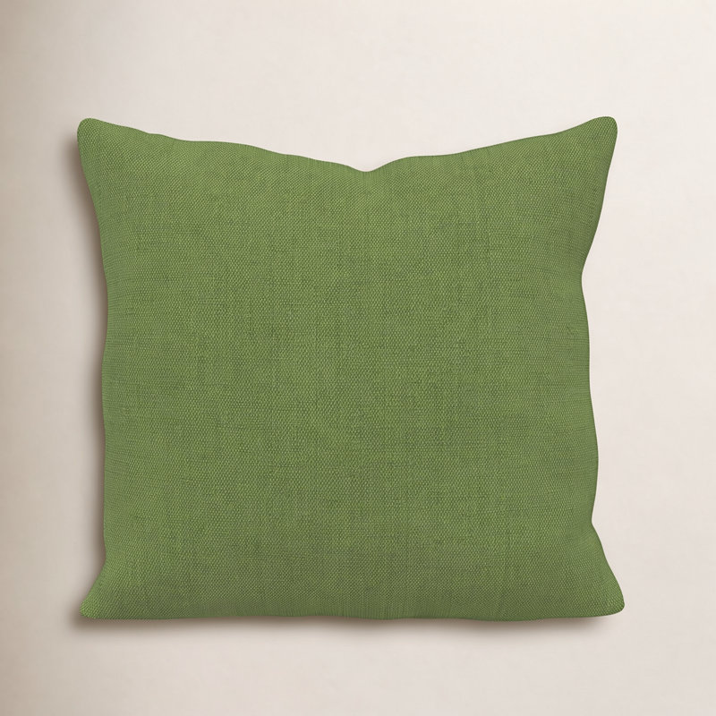 Gabi Sunbrella® Indoor/Outdoor Throw Pillow, Square 16", Spectrum Cilantro Sunbrella® Plainweave