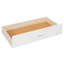 Lit superposé simple au-dessus de simple avec escalier et 2 tiroirs, lit superposé avec rangement pour enfants, blanc-132280944