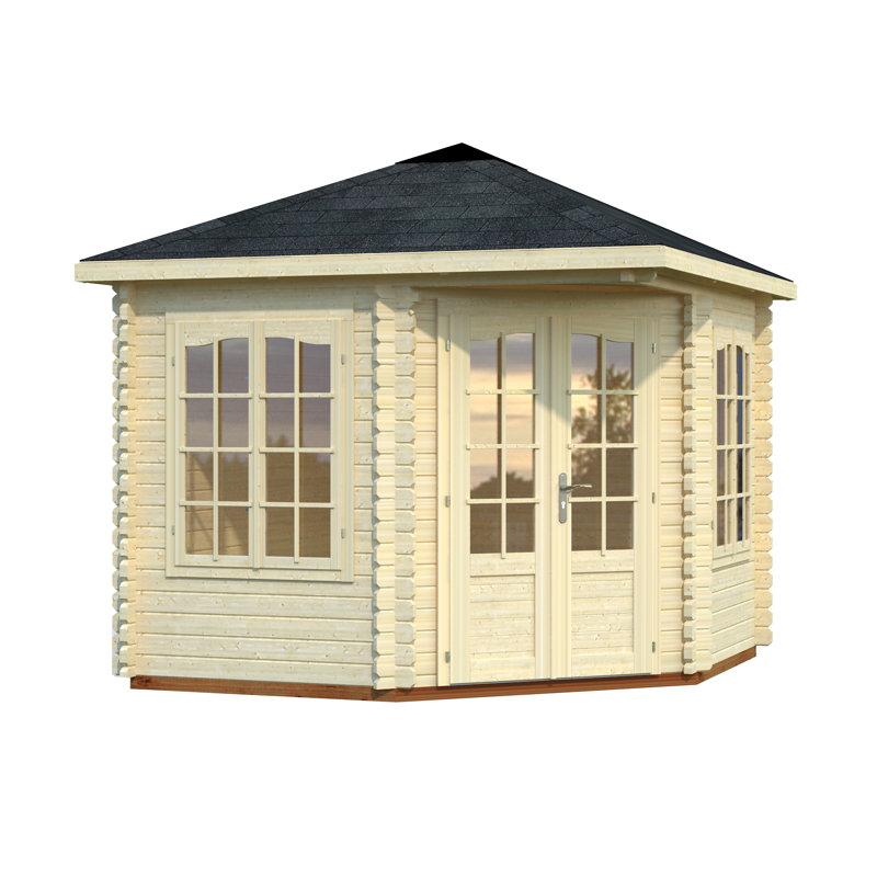 Melanie 10 x 10 Ft. Tongue & Groove Corner Summer House