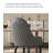Modern And Simple Solid Wood Beech Silicone Leather Backrest Dining Chair