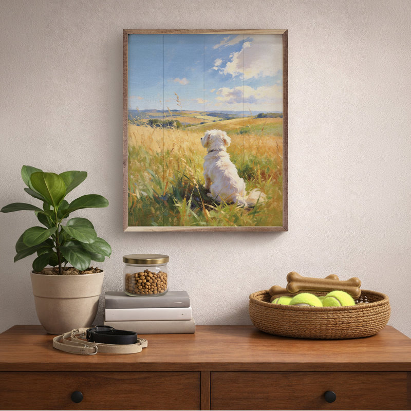 Sunny Day Maltese, 10" H x 8" W