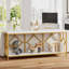 70.86'' Extra Long Entryway Accent Table, 2 Tier Console Sofa Tables-209094320