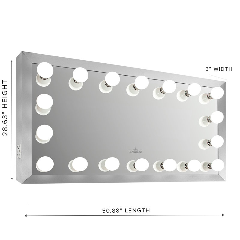 Miroir de salle de bain Starlight, Argent