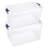 Homz Multipurpose Stackable Storage Bin with Latching Lids-103255329-103255331