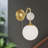 Celia Steel Armed Sconce-88045097