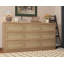 9 Drawer Dresser with Charging Station, Wide Farmhouse Chest for Bedroom or Living Room-1675317087