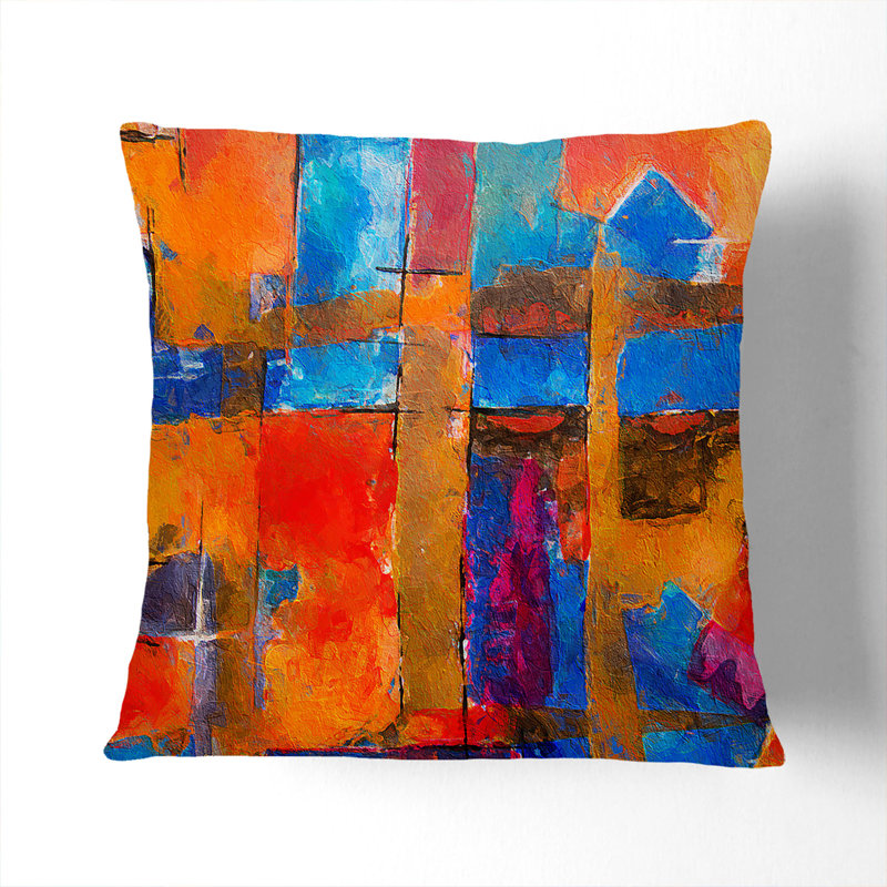 Abstract Square Cushion, 55 x 55 cm