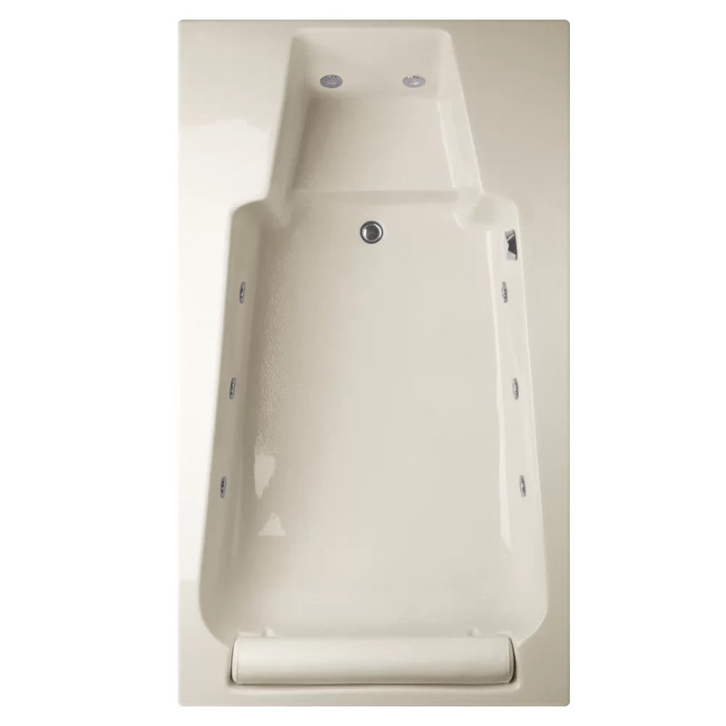 Premier 72'' L Bathtub, Biscuit, Satin Brass