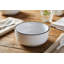 Ensemble de 4 bols à céréales en grès Bistro de 14,2 cm (5,6 pouces) pour soupe, salade et pâtes - durable, allant au micro-ondes et au lave-vaisselle