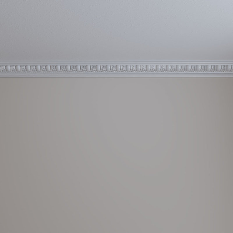 Primed Polyurethane Egg & Dart Crown Moulding 94.5"