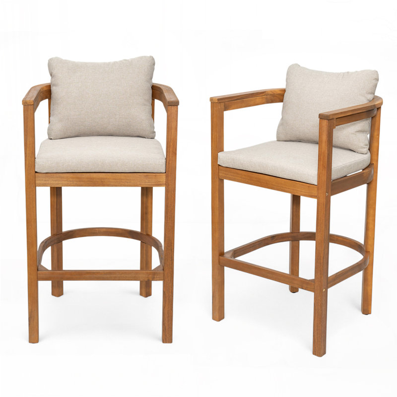 Outdoor Wood Barstool
