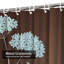 Rideau de douche imperméable rétro à motif floral rétro et ornemental avec 12 crochets-1733488168