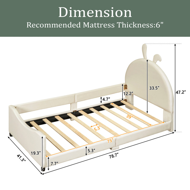 Deray Kids Daybed, Beige