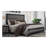 SOLUTO Gray AND BLACK QUEEN BED