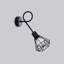 Wall lamp ARTEMIS 1S black