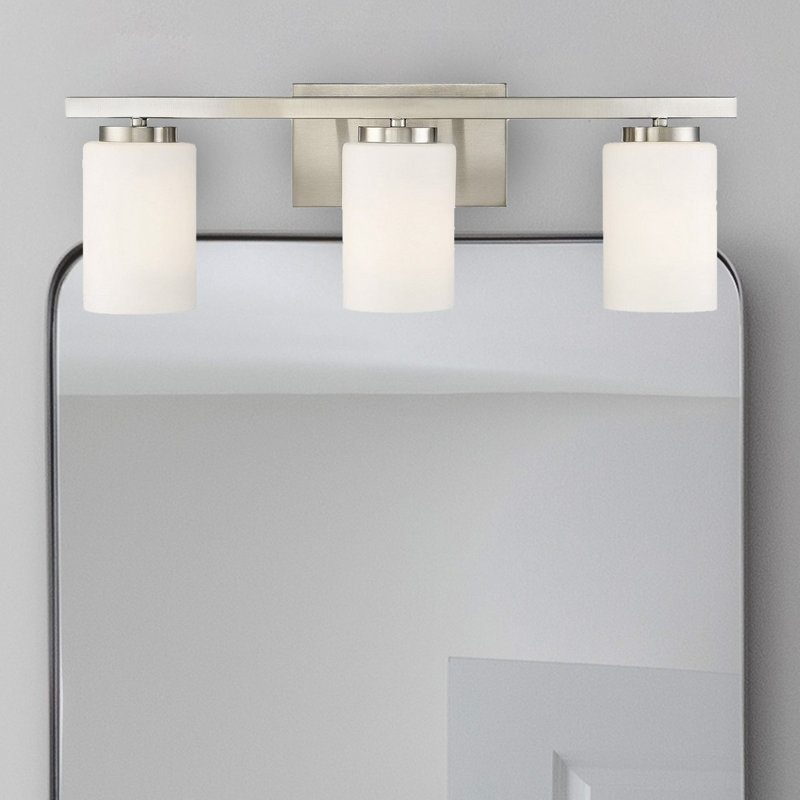 Beichner 3 - Light Dimmable Nickel Vanity Light