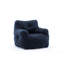 Fauteuil à billes bleu foncé rembourré doux avec tissu confortable, pour la surface de vie Tissu absorbant les chocs en mousse