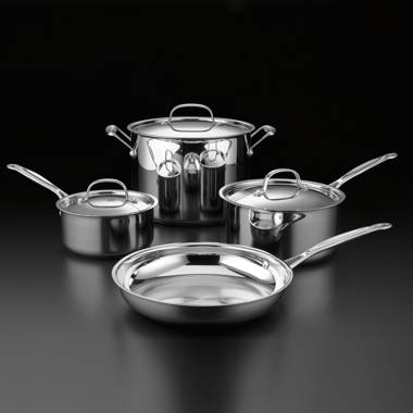  Cooks Standard Kitchen Cookware Sets Stainless Steel,  Professional Pots and Pans Include Saucepan, Sauté Pan, Stockpot with Lids,  8-Piece, Silver: Home & Kitchen