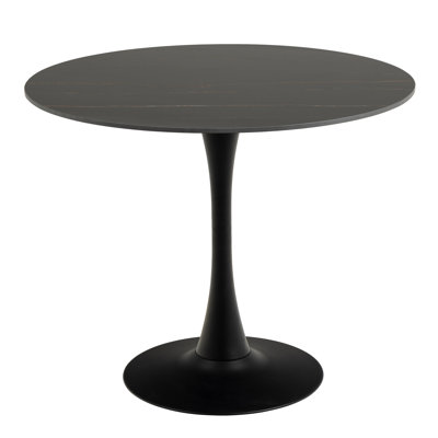 Gurenich Round Metal Base Dining Table