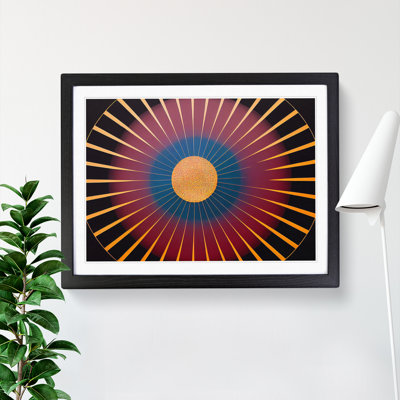 Abstract Sunset Sun Vol.3 - Framed Print