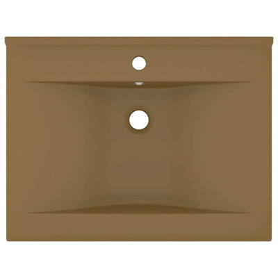 Belfry Bathroom Grenkie 600mm L x 460mm W Ceramic Rectangular Sink with Overflow