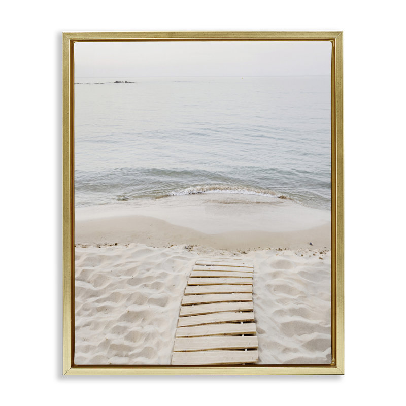 Cadre flottant pour planches Beachy, H 21 po x l 17 po, Cadre flottant métallique doré