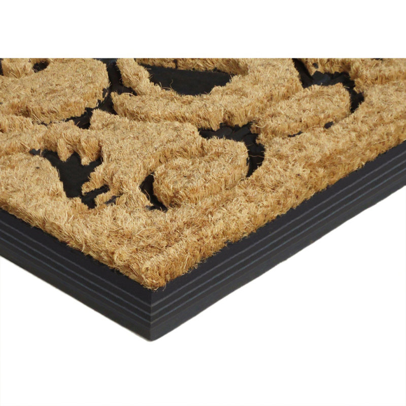 Tankersley Non-Slip Floral Outdoor Doormat, 48" x 30"