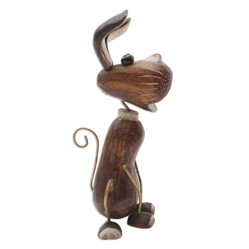 Rosalind Wheeler Handmade My Best Friend Wood Statuette