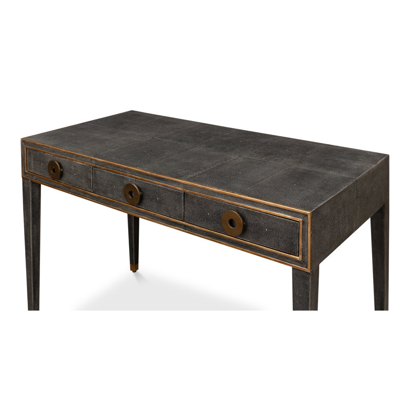 Shagreen Writing Desk, Antique Gray