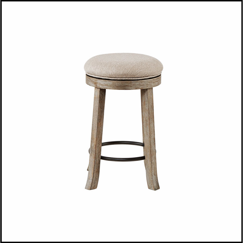 Tabouret de comptoir pivotant à hauteur réglable avec revêtement texturé, parfait pour les cuisines et les bars modernes