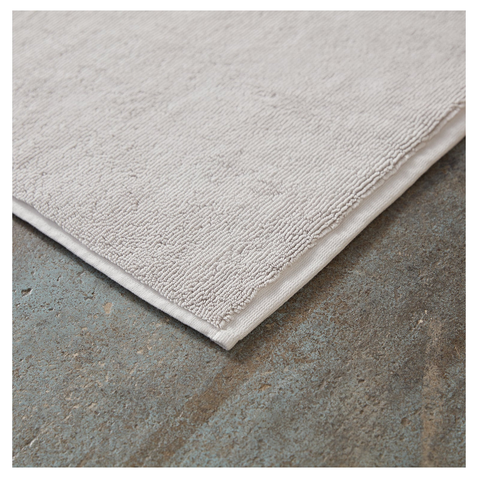 Cloud Loom Organic Bath Mat, Fog, 36" L x 24" W
